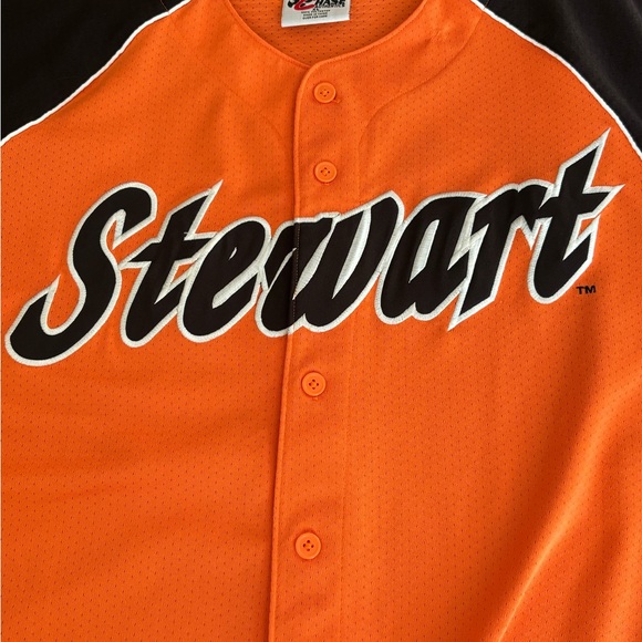 Tony Stewart XL NASCAR Chase Auth Home Depot Men’s Orange Baseball Jersey - Picture 2 of 6